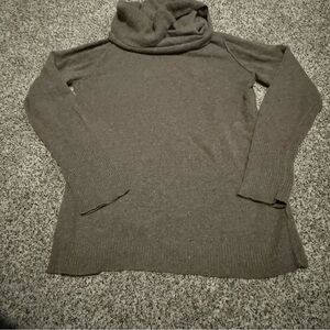 Banana Republic wool cashmere Italian yarn turtleneck sweater large cowl neck